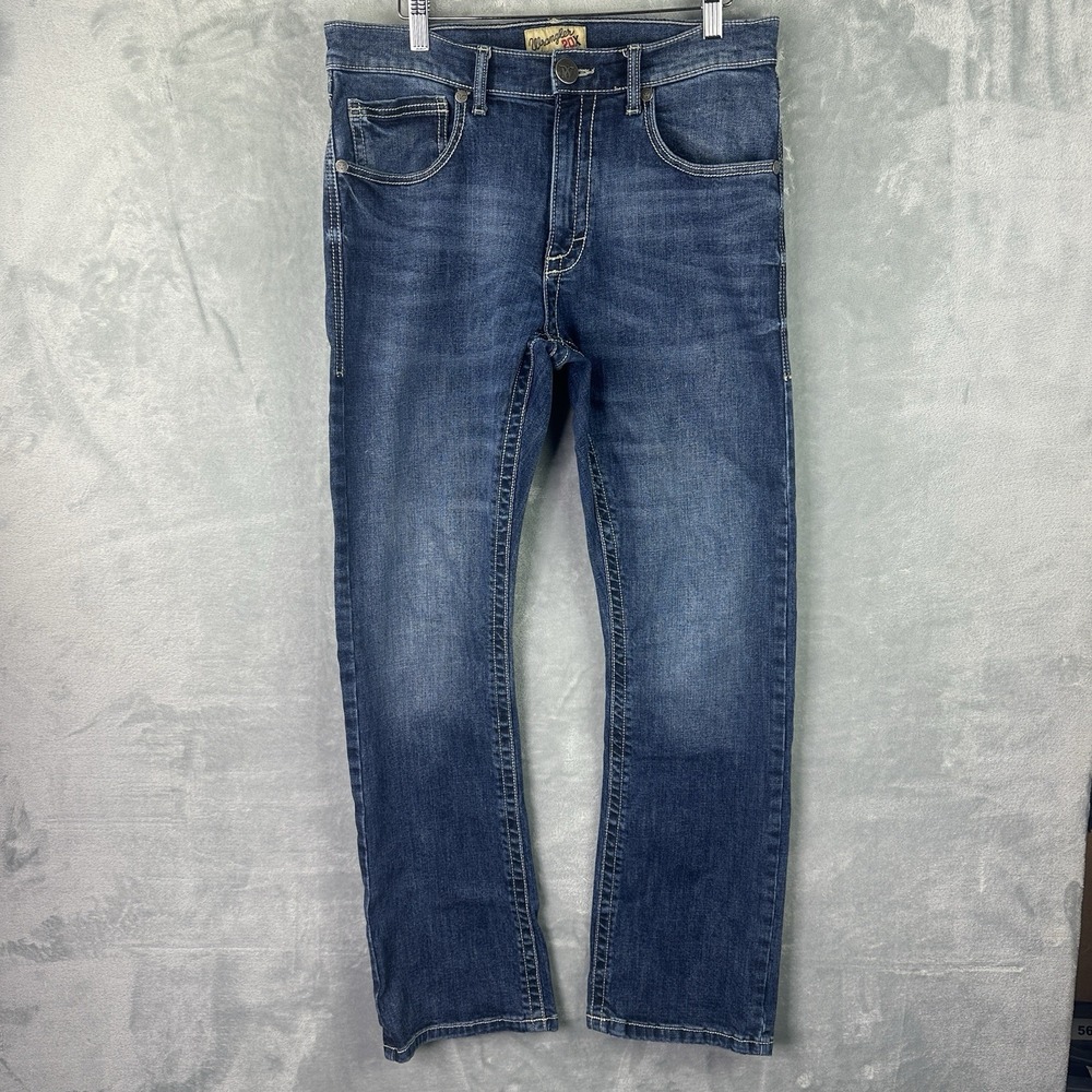 Wrangler 20X Jeans Mens 31x32 Slim Straight Cowboy Western Blue Denim